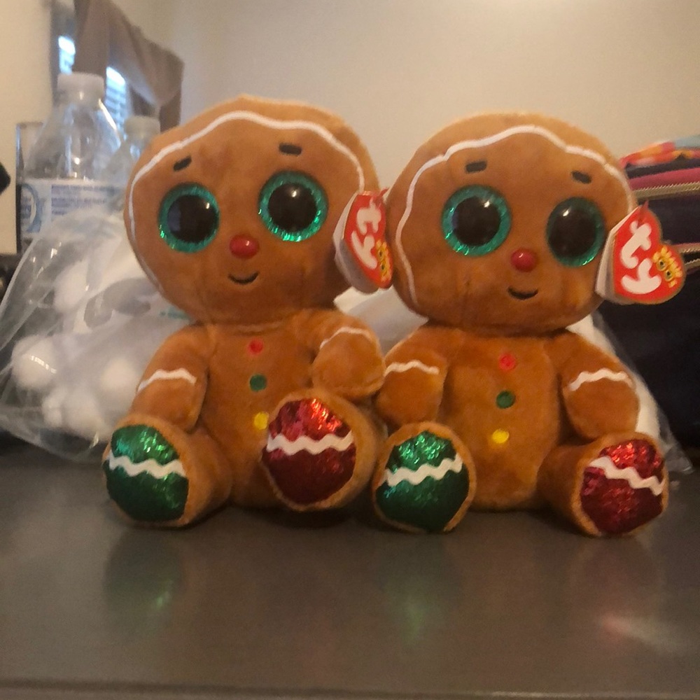 GINGERBREAD TY BEANIE BOOS